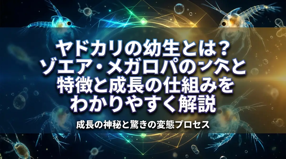 ヤドカリの幼生とは？ゾエア・メガロパの特徴と成長の仕組みをわかりやすく解説
