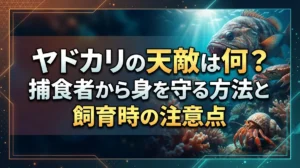 ヤドカリの天敵は何？捕食者から身を守る方法と飼育時の注意点