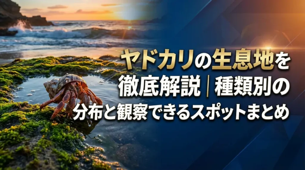 ヤドカリの生息地を徹底解説｜種類別の分布と観察できるスポットまとめ