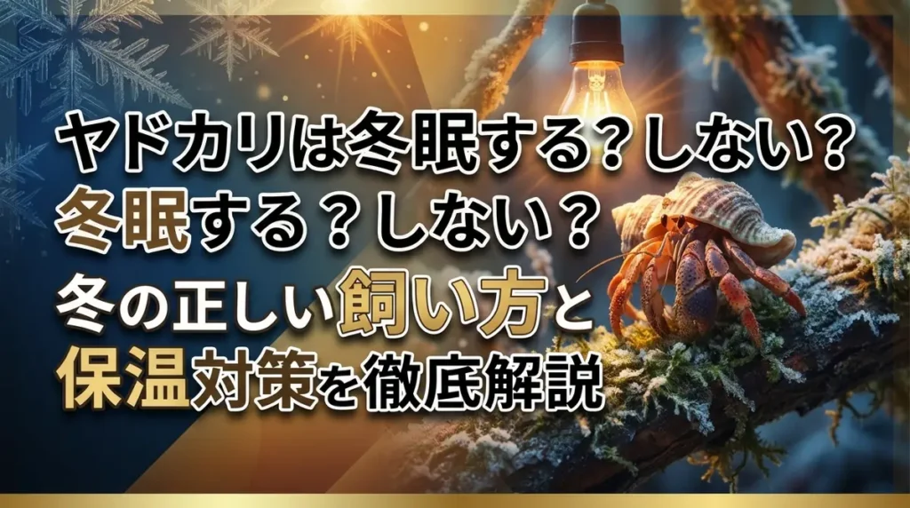 ヤドカリは冬眠する？しない？冬の正しい飼い方と保温対策を徹底解説