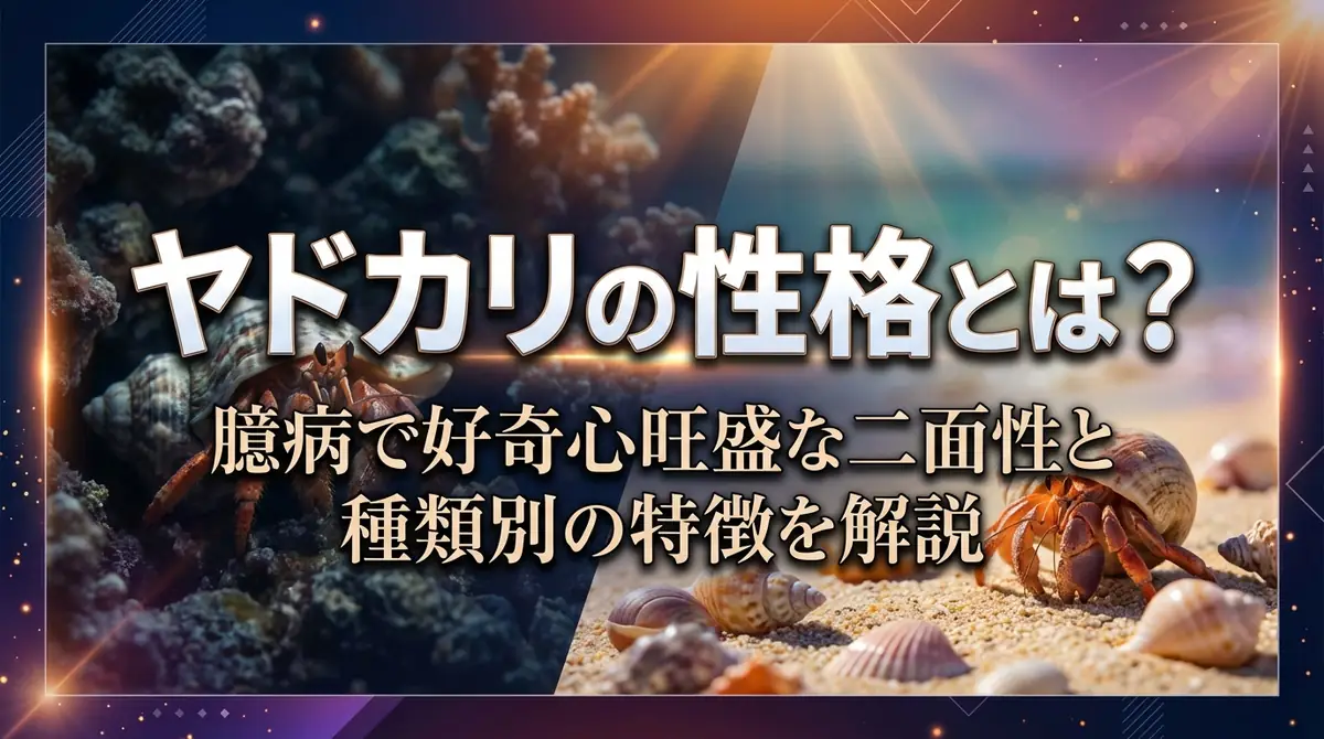 ヤドカリの性格とは?臆病で好奇心旺盛な二面性と種類別の特徴を解説