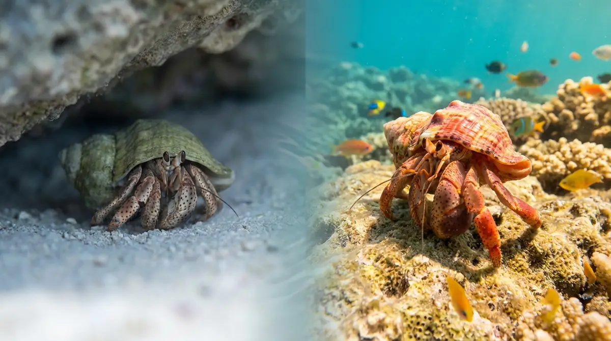 ヤドカリの性格は「警戒心が強いけど慣れると活発」