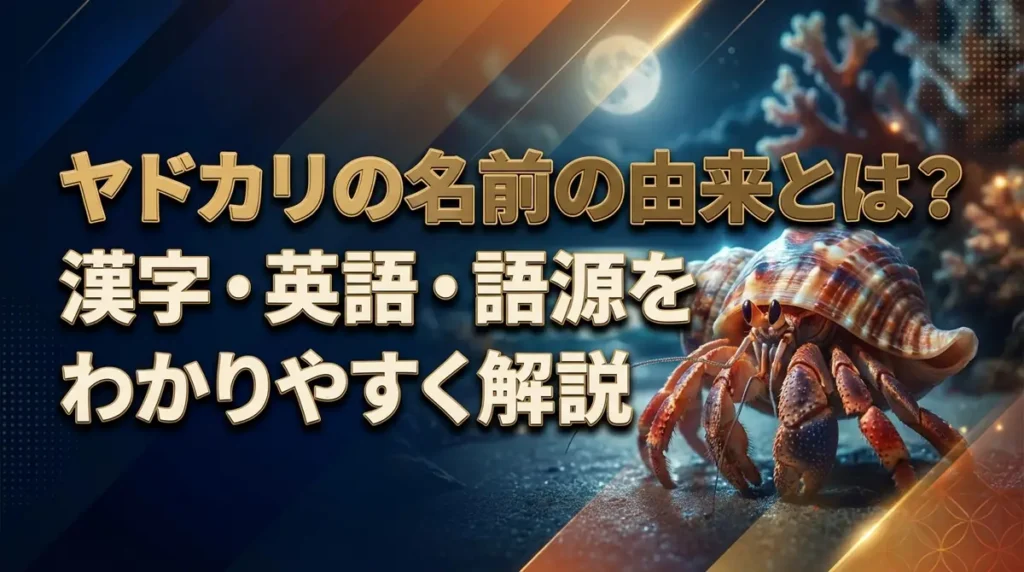 ヤドカリの名前の由来とは？漢字・英語・語源をわかりやすく解説