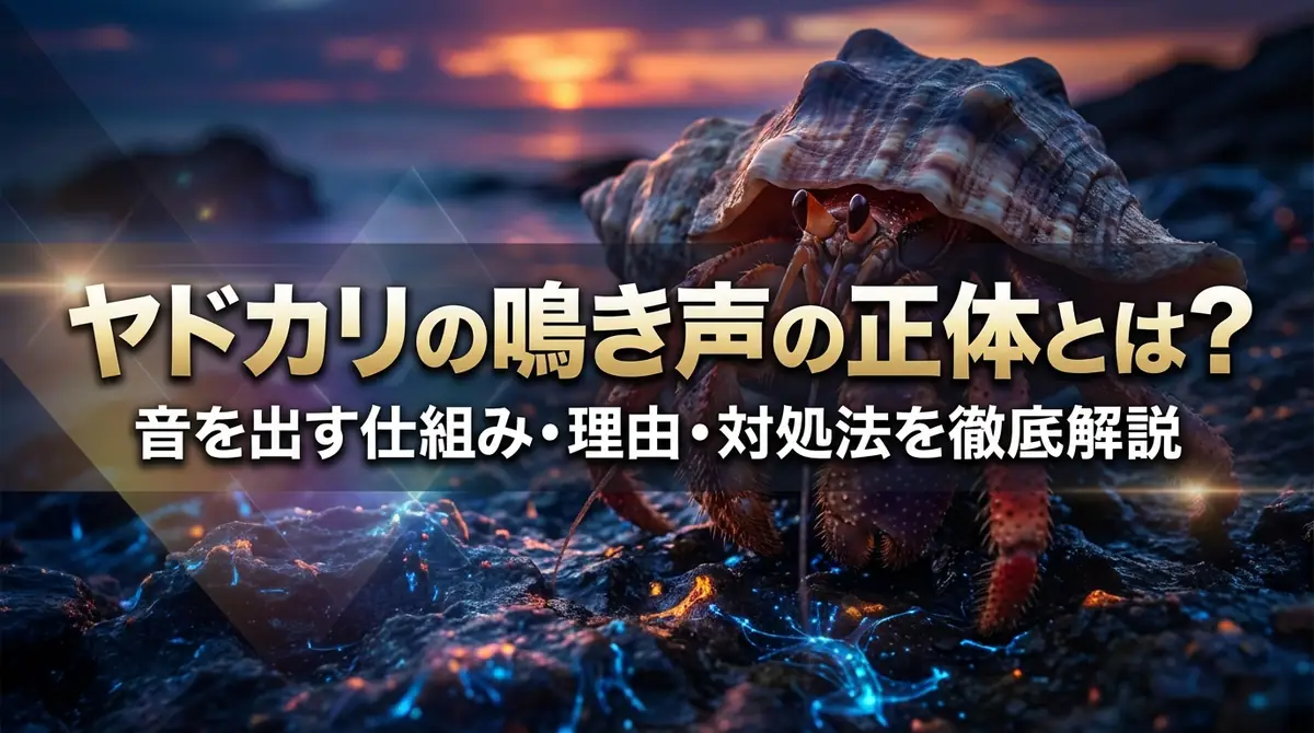 ヤドカリの鳴き声の正体とは？音を出す仕組み・理由・対処法を徹底解説