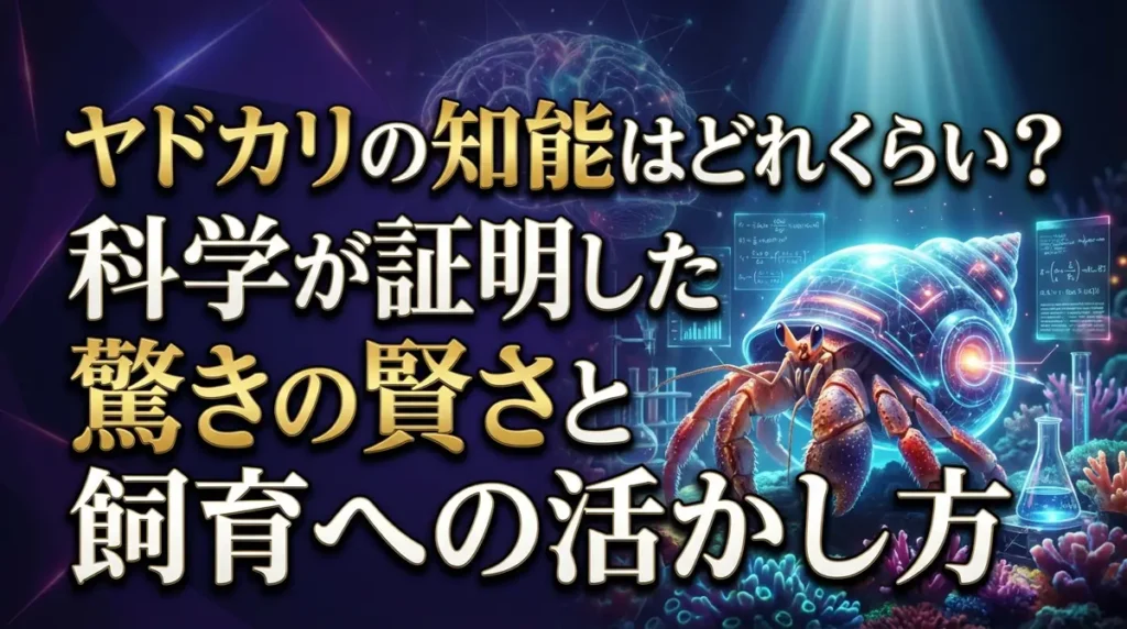 ヤドカリの知能はどれくらい？科学が証明した驚きの賢さと飼育への活かし方