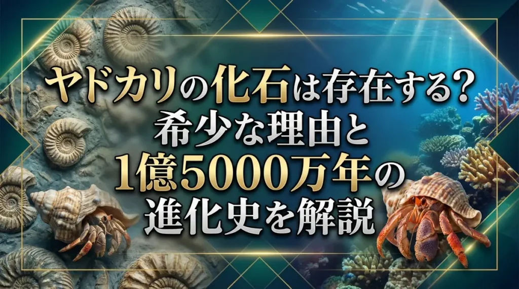 ヤドカリの化石は存在する？希少な理由と1億5000万年の進化史を解説