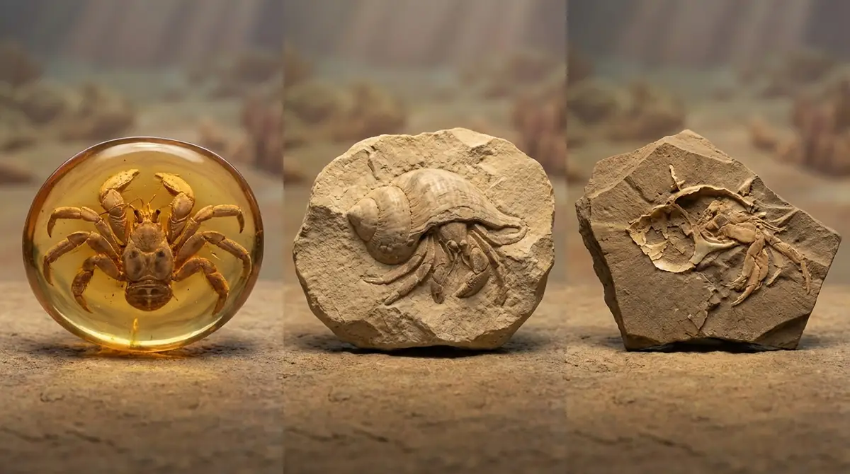 ヤドカリの化石が珍しい3つの理由