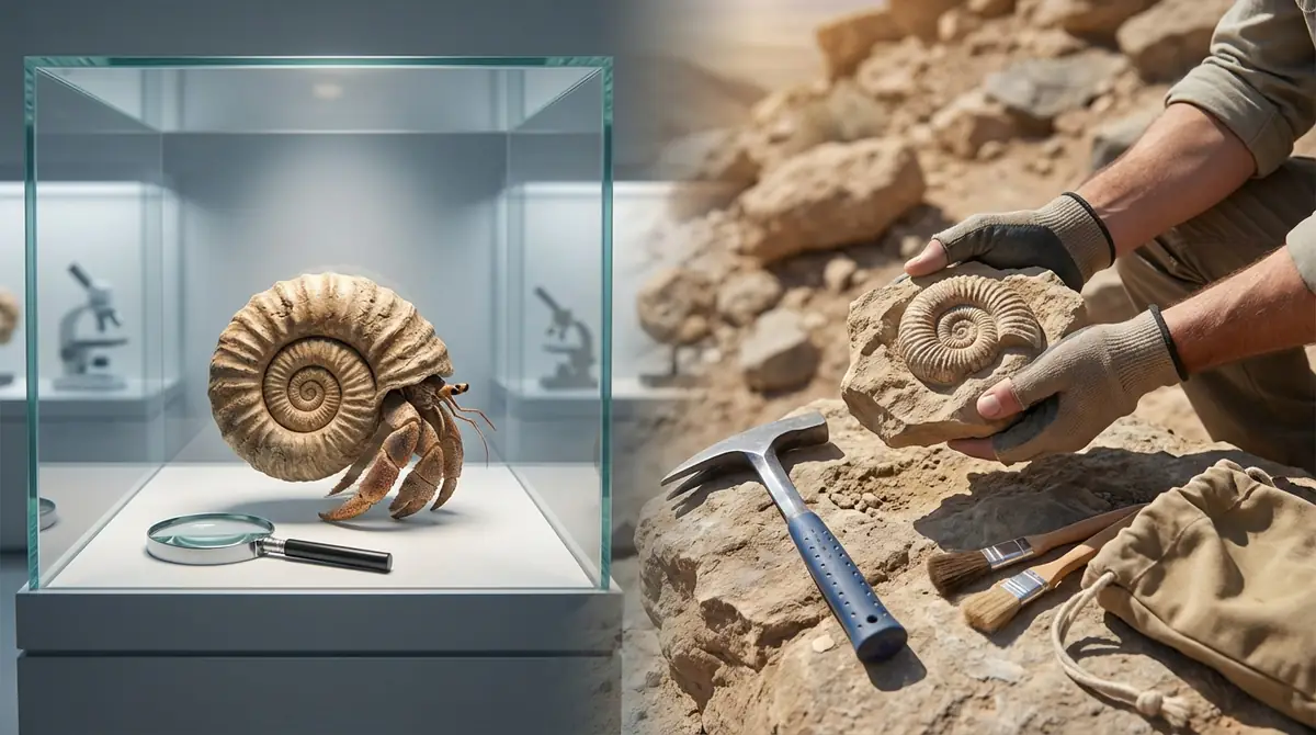 ヤドカリの化石を実際に見る・入手する方法