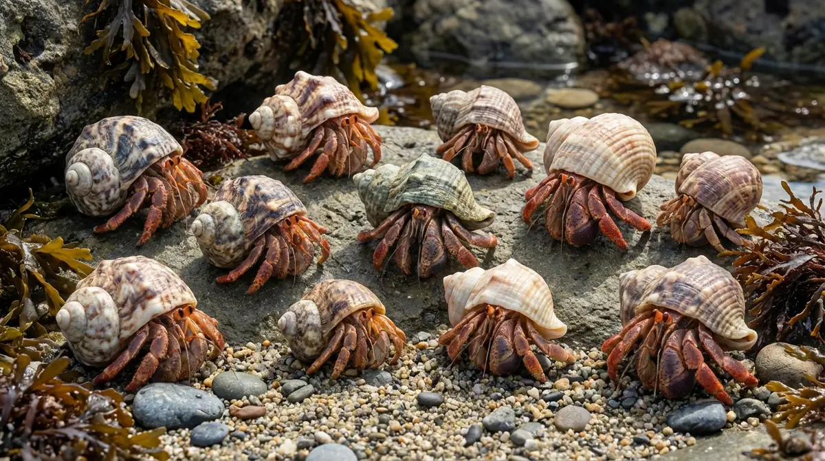 日本で見られるヤドカリ代表10種の学名一覧