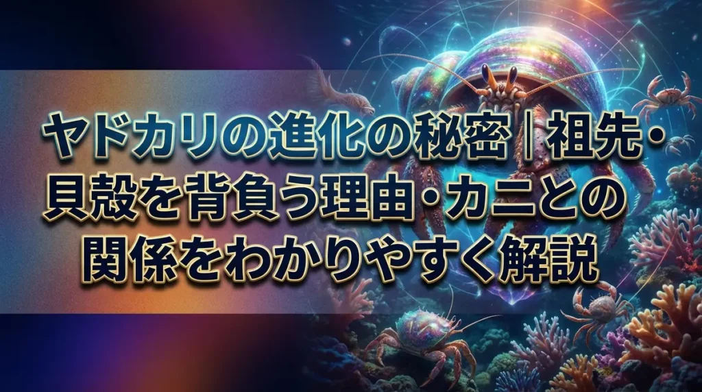ヤドカリの進化の秘密｜祖先・貝殻を背負う理由・カニとの関係をわかりやすく解説