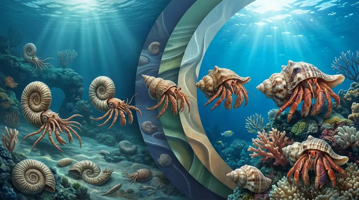 ヤドカリの進化の歴史｜祖先から現在までの1.5億年