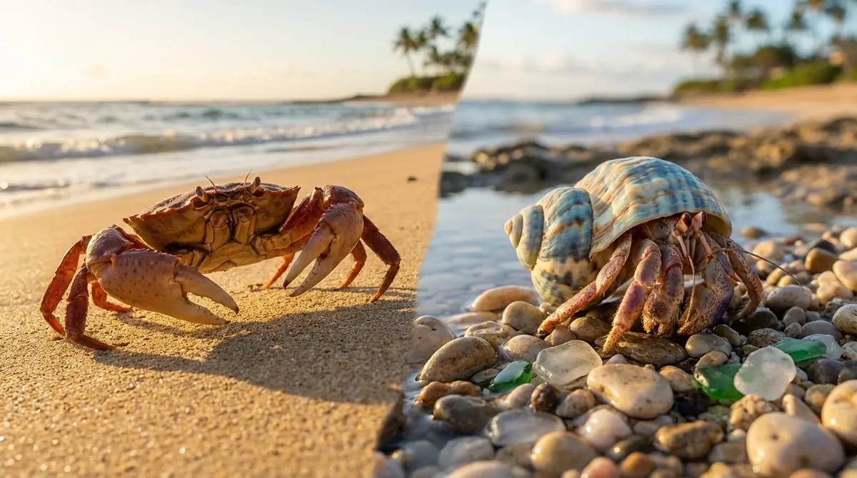 ヤドカリとカニの英語の違い|crabとhermit crabを比較