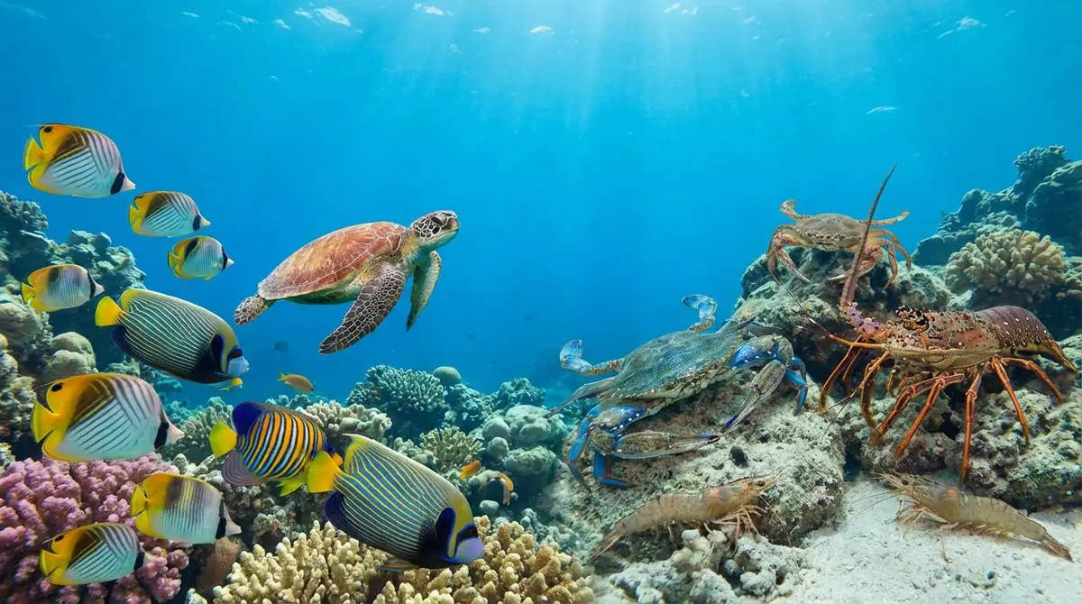 一緒に覚えたい!海の生き物・甲殻類の英語一覧