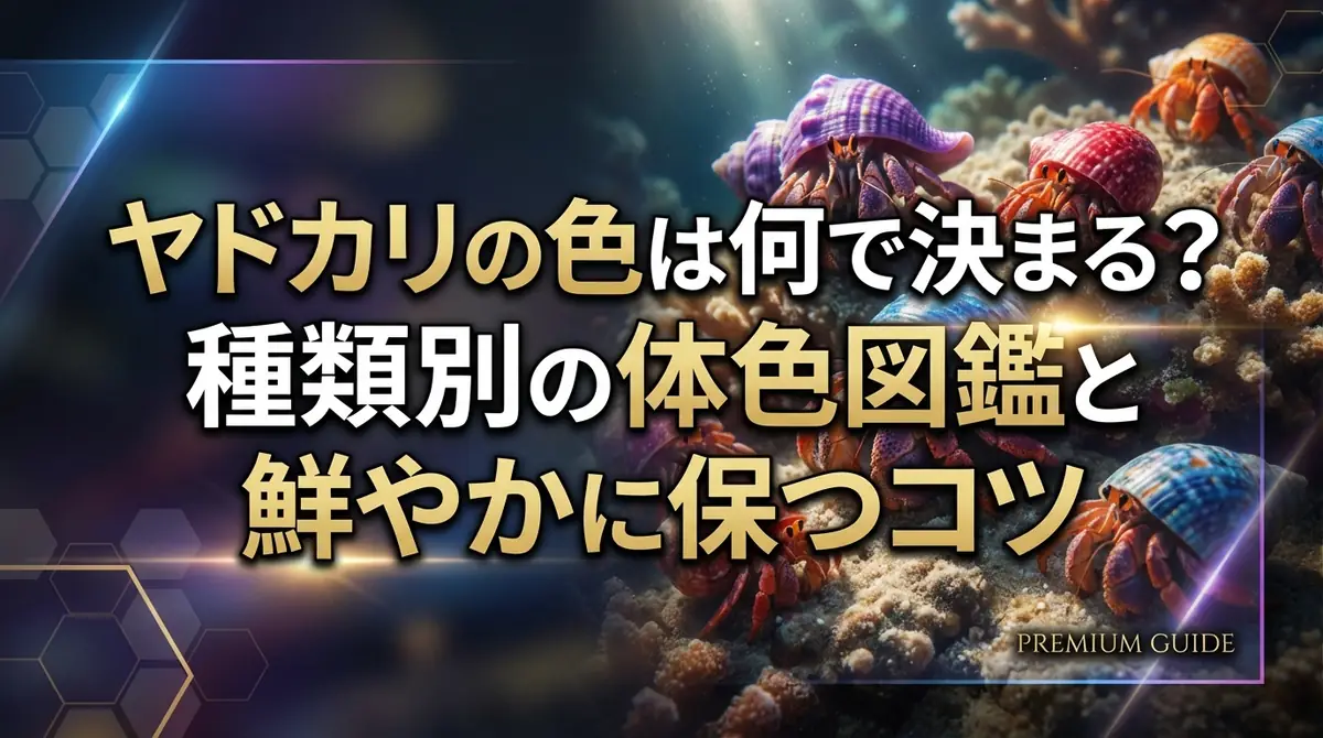 ヤドカリの色は何で決まる？種類別の体色図鑑と鮮やかに保つコツ