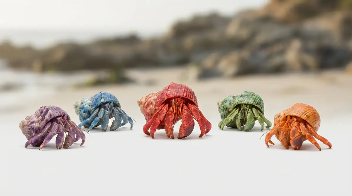 【色別図鑑】ヤドカリの種類と体色の特徴