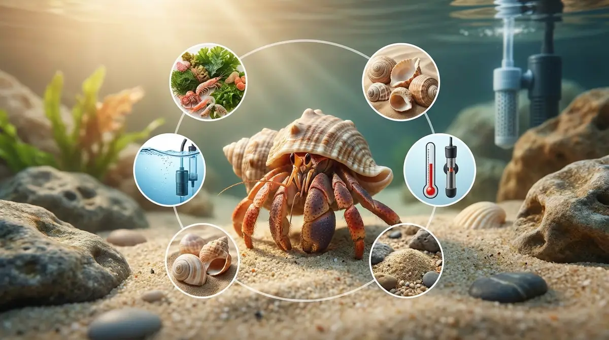 ヤドカリの成長速度に影響する5つの要因