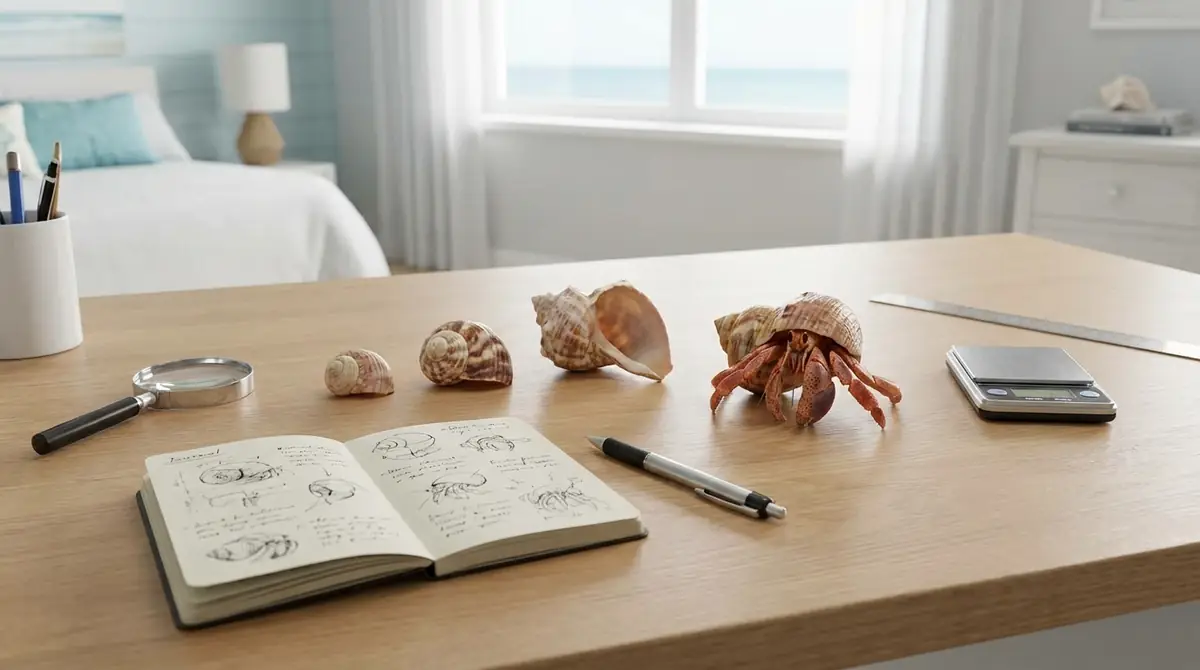 ヤドカリの成長記録のつけ方｜観察ポイントと記録項目