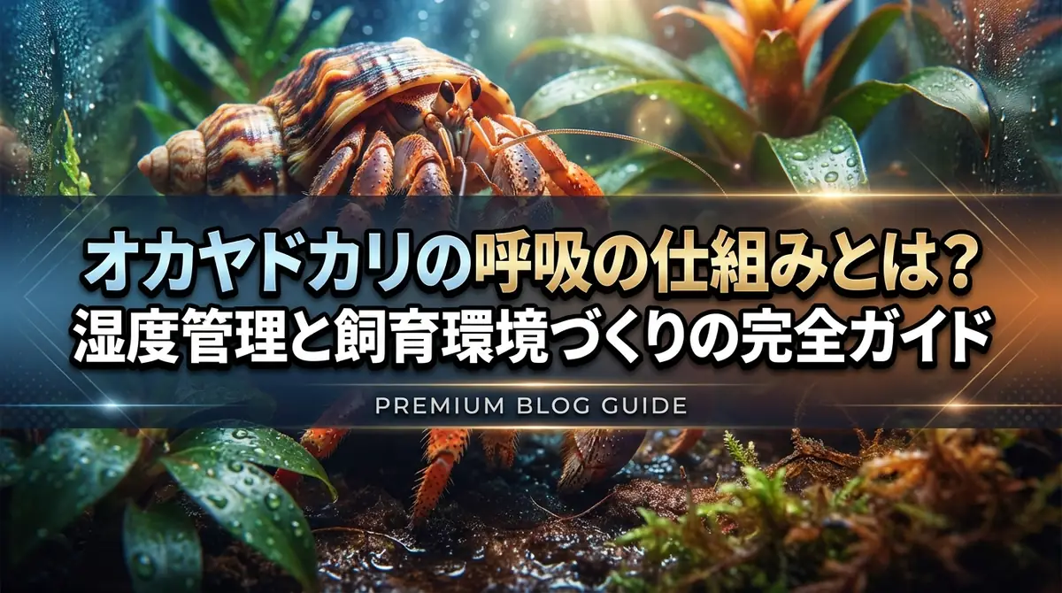オカヤドカリの呼吸の仕組みとは?湿度管理と飼育環境づくりの完全ガイド