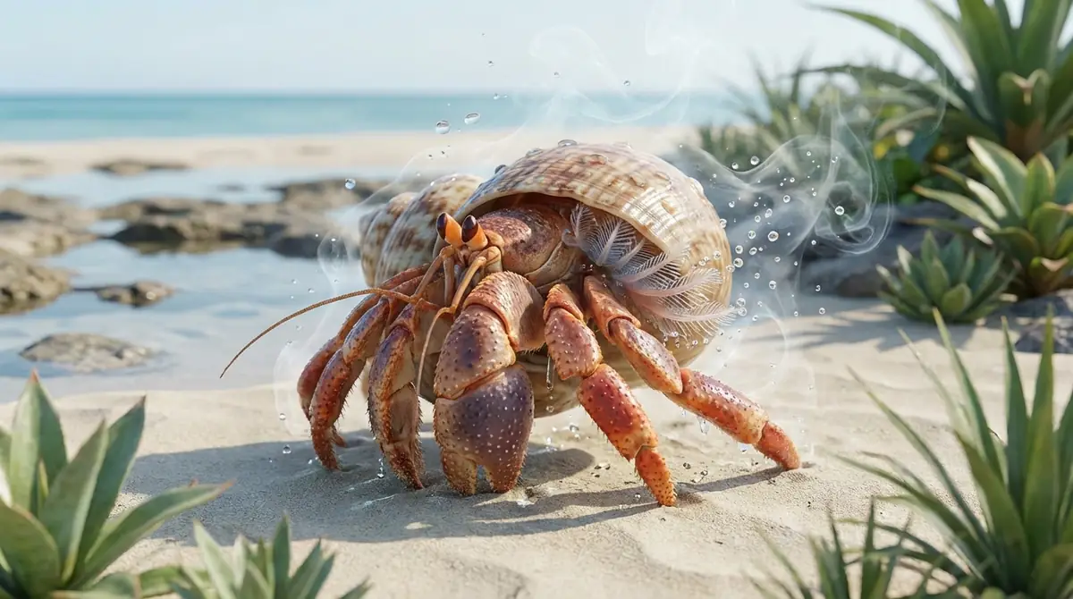 オカヤドカリは鰓(エラ)呼吸|肺呼吸ではありません