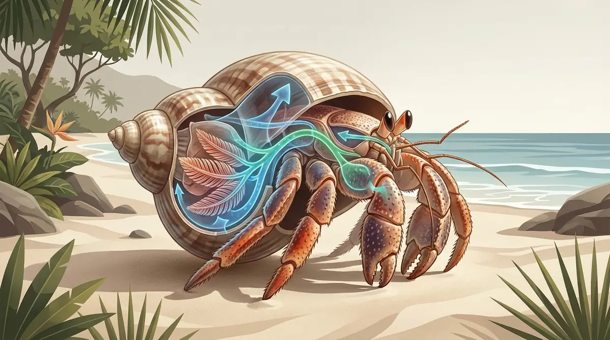 オカヤドカリの呼吸器官と仕組みを図解で解説