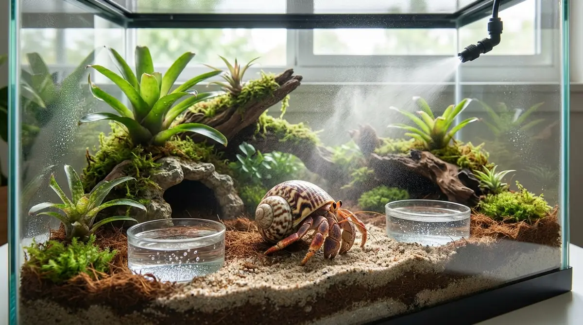 オカヤドカリが呼吸しやすい飼育環境の作り方