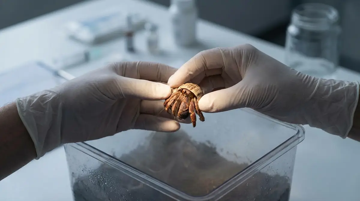 オカヤドカリが呼吸困難を起こしたときの緊急対処法