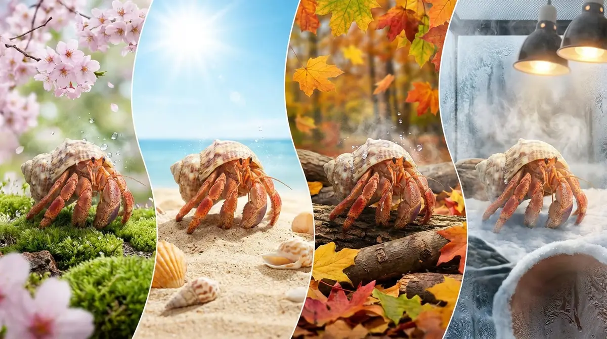 季節別・オカヤドカリの呼吸トラブル防止チェックリスト