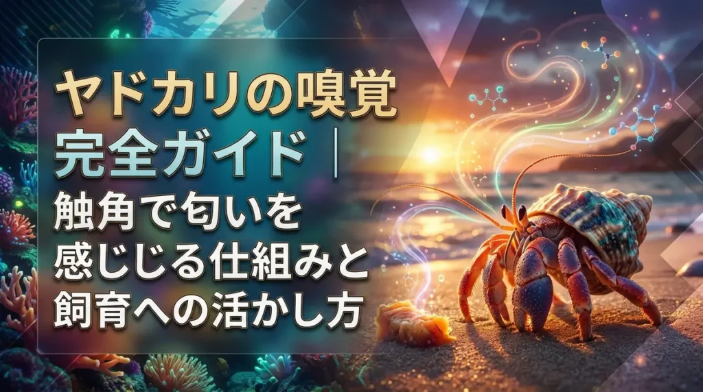 ヤドカリの嗅覚完全ガイド｜触角で匂いを感じる仕組みと飼育への活かし方