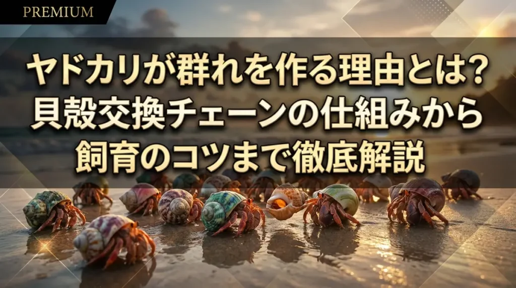 ヤドカリが群れを作る理由とは？貝殻交換チェーンの仕組みから飼育のコツまで徹底解説