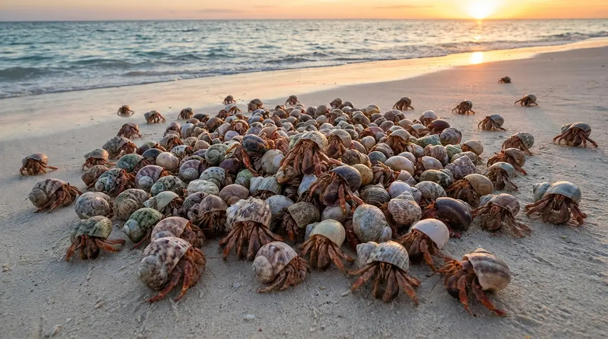 ヤドカリが群れる3つの科学的理由