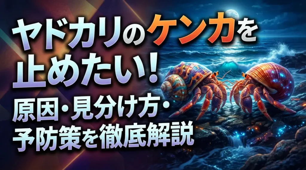 ヤドカリのケンカを止めたい！原因・見分け方・予防策を徹底解説