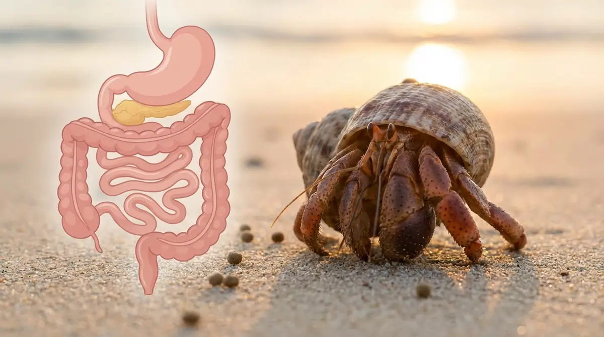 ヤドカリはフンをする？排泄の仕組みを30秒で解説