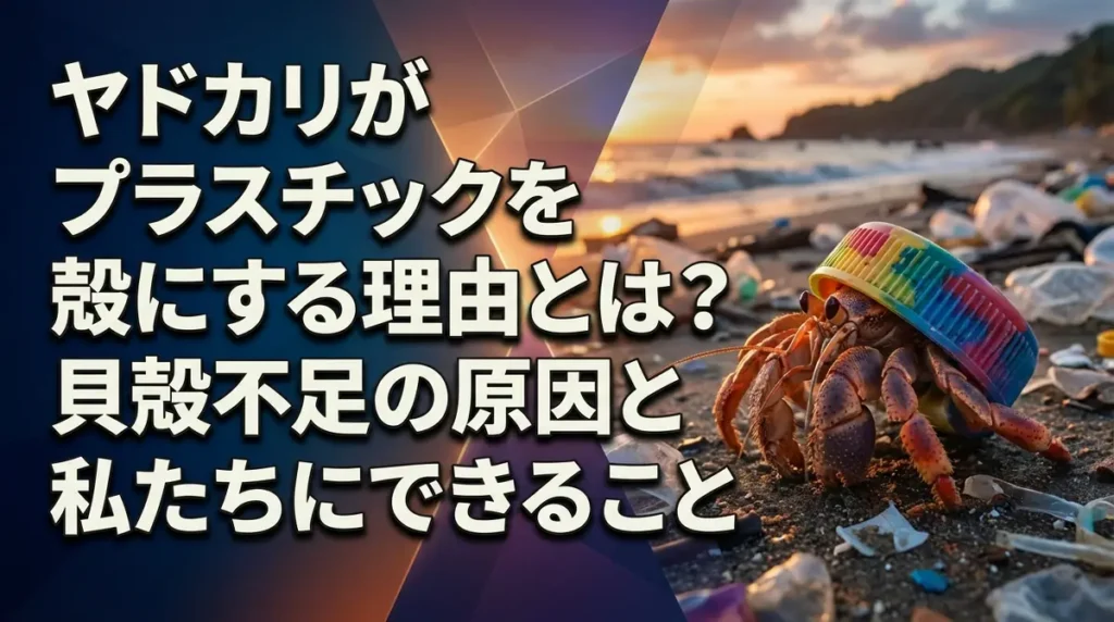 ヤドカリがプラスチックを殻にする理由とは？貝殻不足の原因と私たちにできること