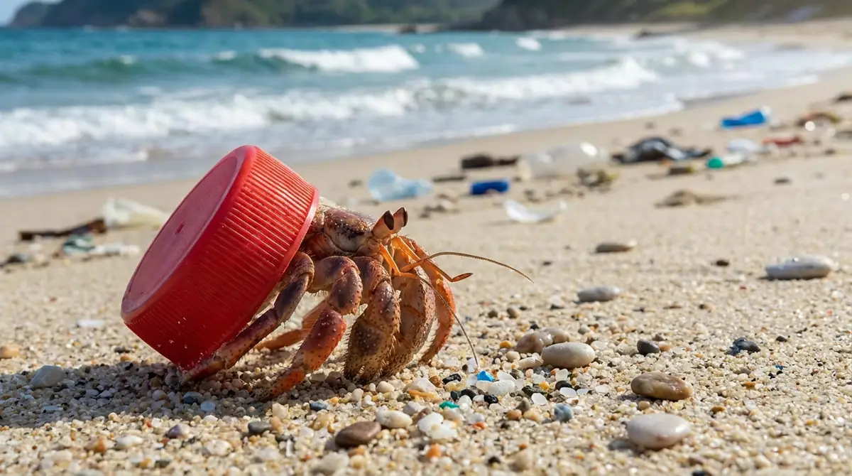 ヤドカリがプラスチックを殻にしているのは本当？【結論：事実です】