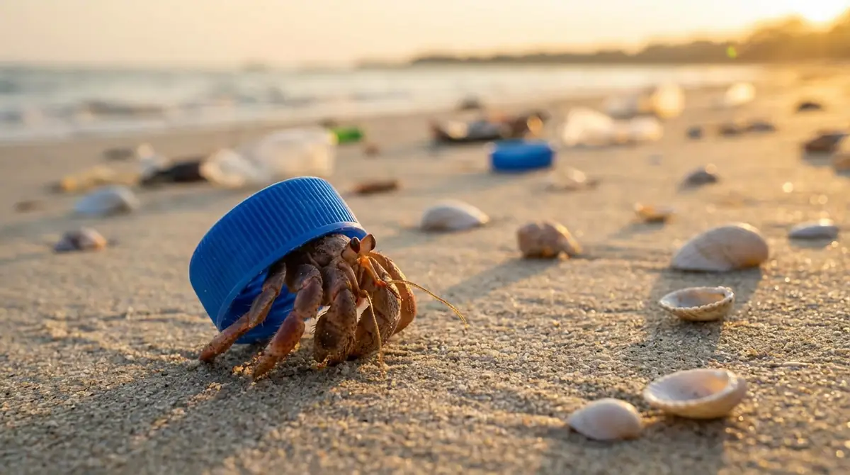 なぜヤドカリはプラスチックを選ぶのか？貝殻不足の3つの原因