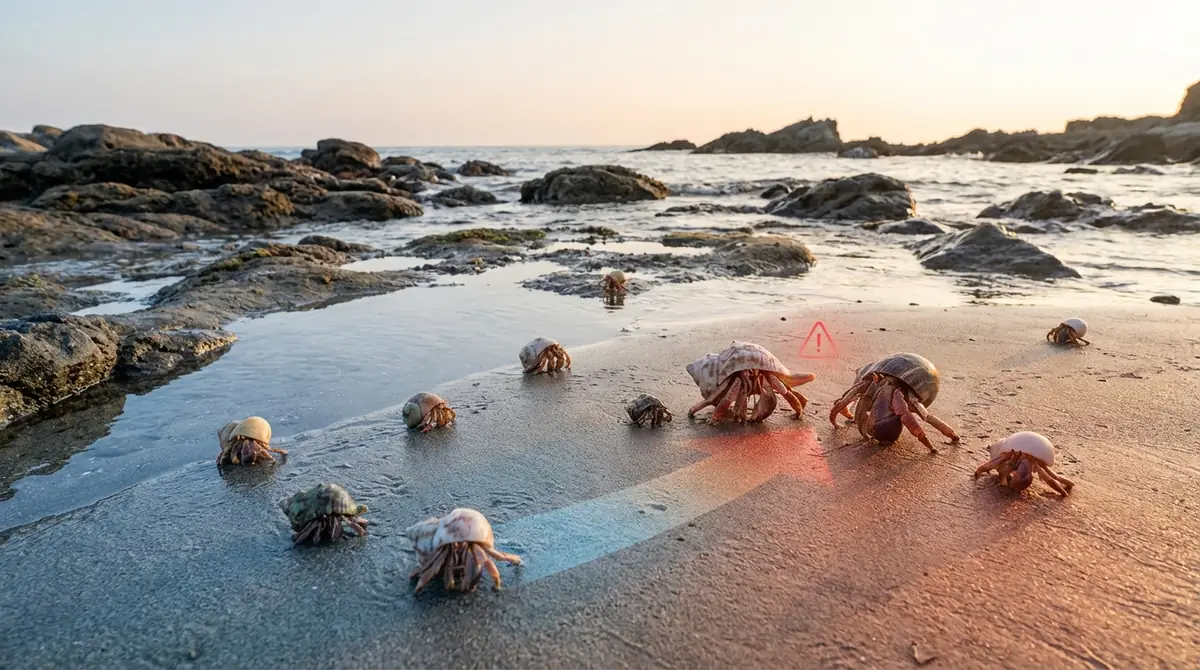 日本で見られるヤドカリの種類と危険度一覧