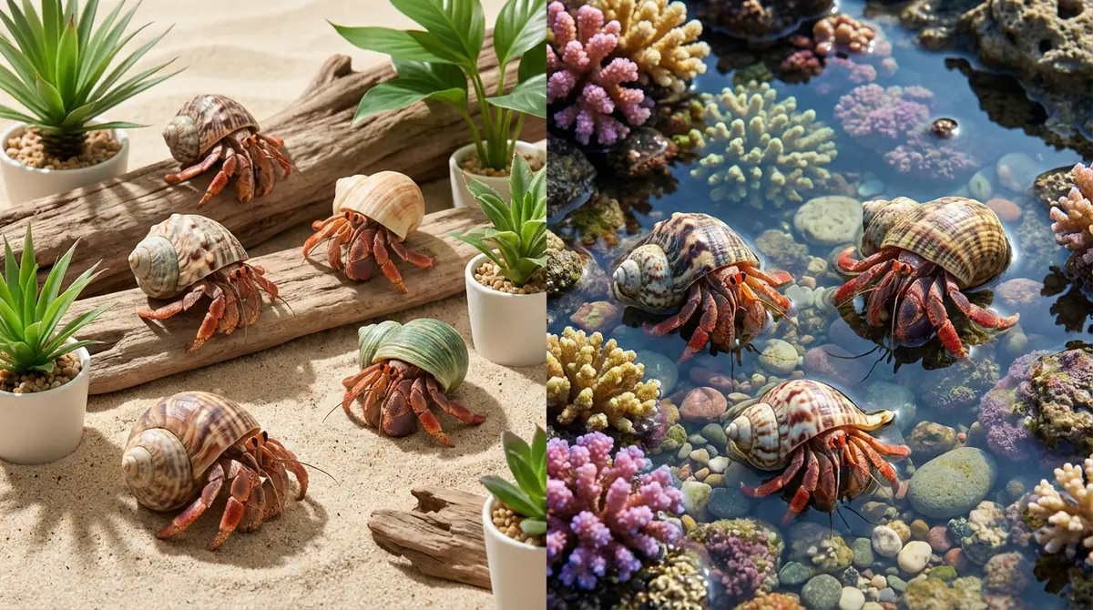 【結論】飼えるヤドカリは8種類|陸生5種・海生3種を一覧で紹介