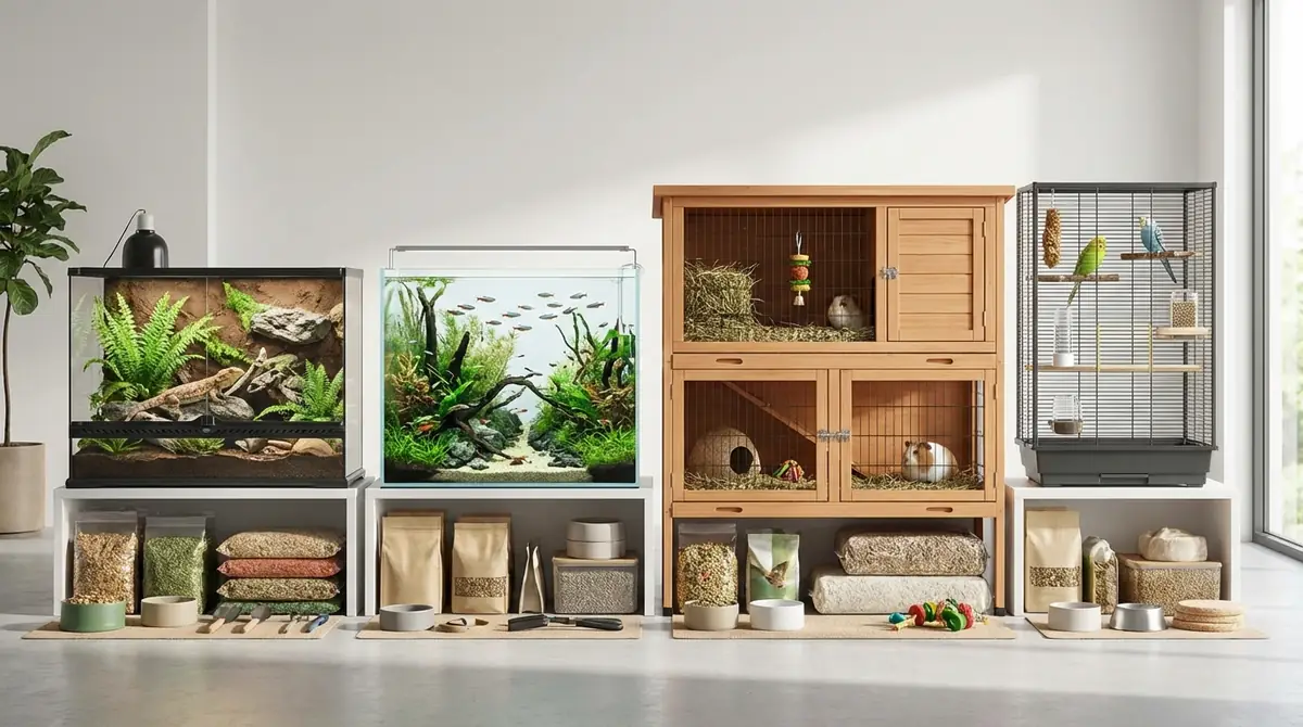 種類別の飼育環境と必要なもの一覧