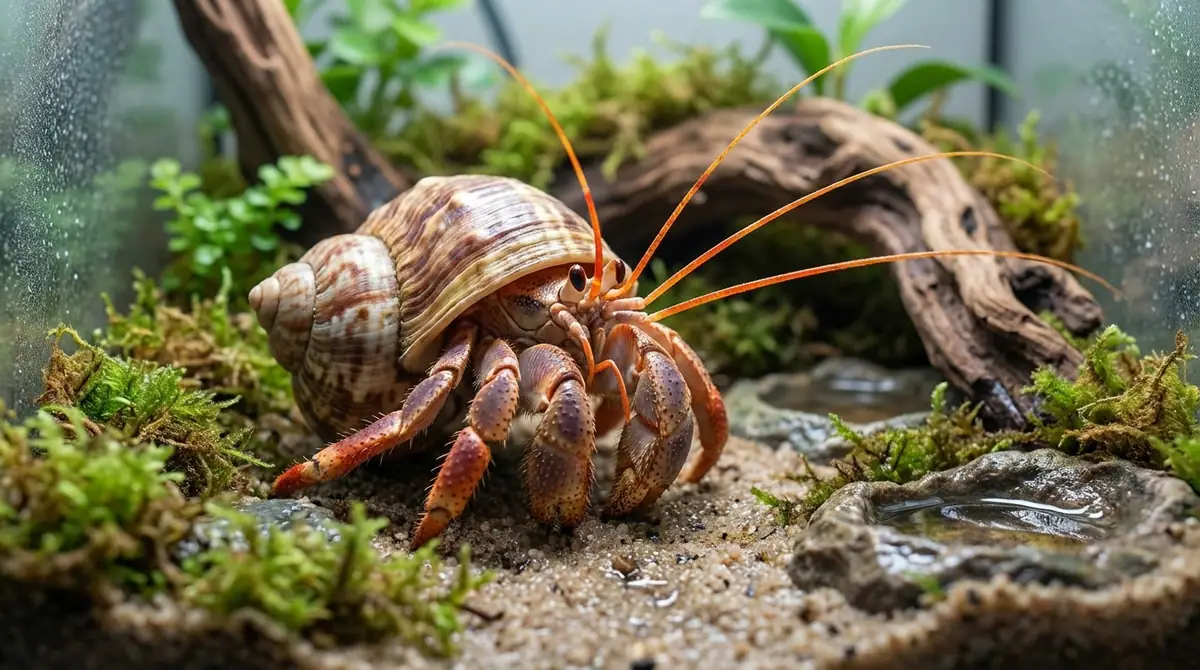 ヤドカリの触角を健康に保つ飼育環境
