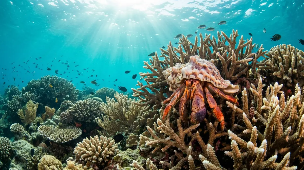 なぜヤドカリはサンゴ礁を生息地に選ぶのか？4つの理由