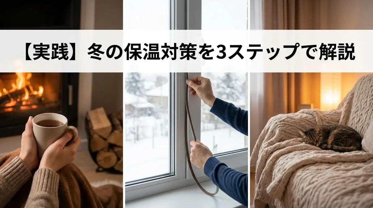 【実践】冬の保温対策を3ステップで解説
