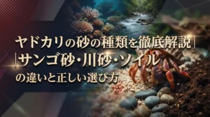 ヤドカリの砂の種類を徹底解説｜サンゴ砂・川砂・ソイルの違いと正しい選び方
