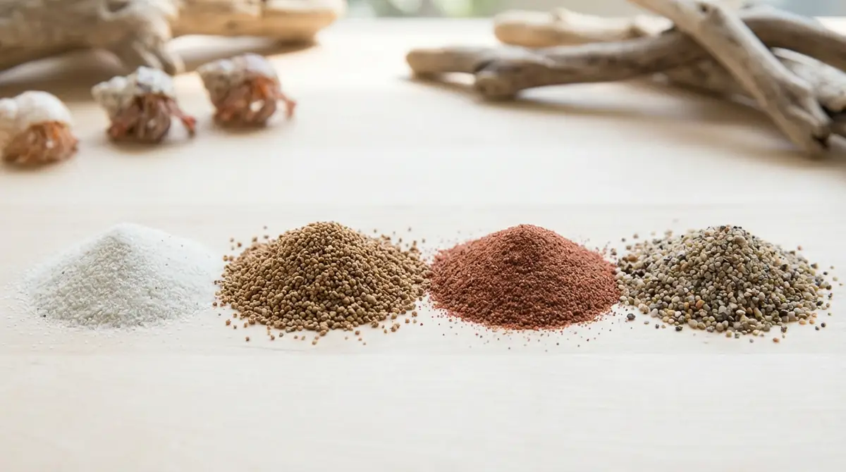 ヤドカリ用の砂4種類|特徴とメリット・デメリットを比較