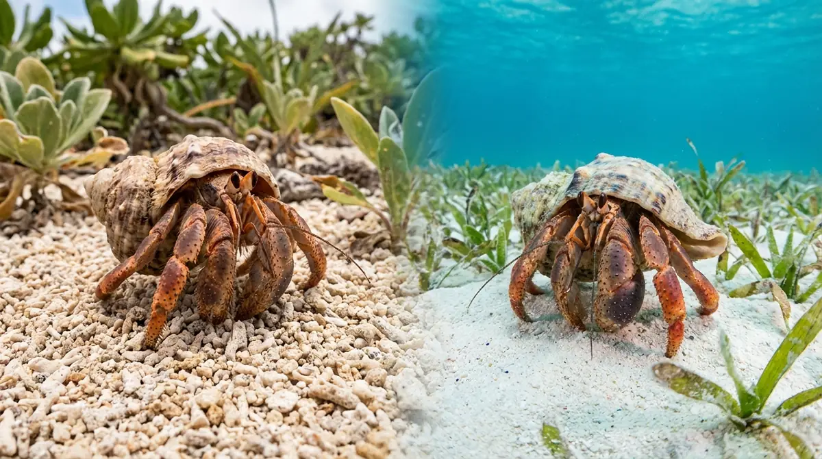 オカヤドカリと海水ヤドカリで適した砂の種類は違う?