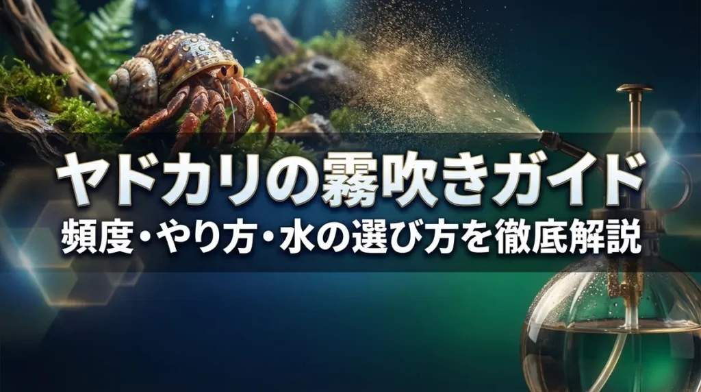 ヤドカリの霧吹きガイド｜頻度・やり方・水の選び方を徹底解説