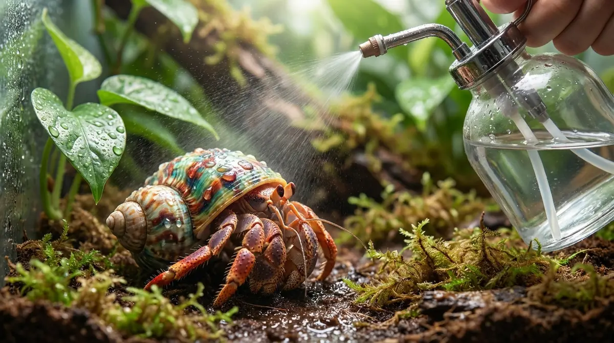 ヤドカリに霧吹きが必要な理由とは