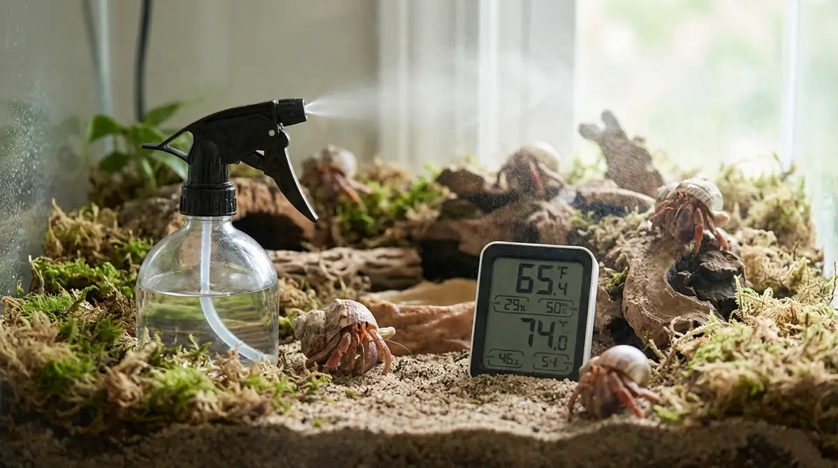 ヤドカリ飼育におすすめの霧吹き＆湿度計