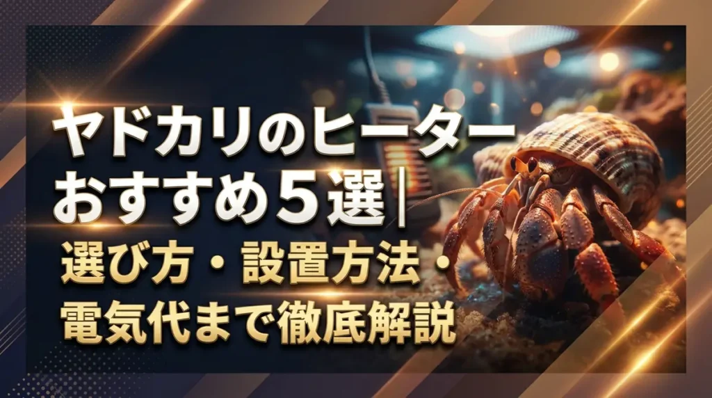 ヤドカリのヒーターおすすめ5選｜選び方・設置方法・電気代まで徹底解説