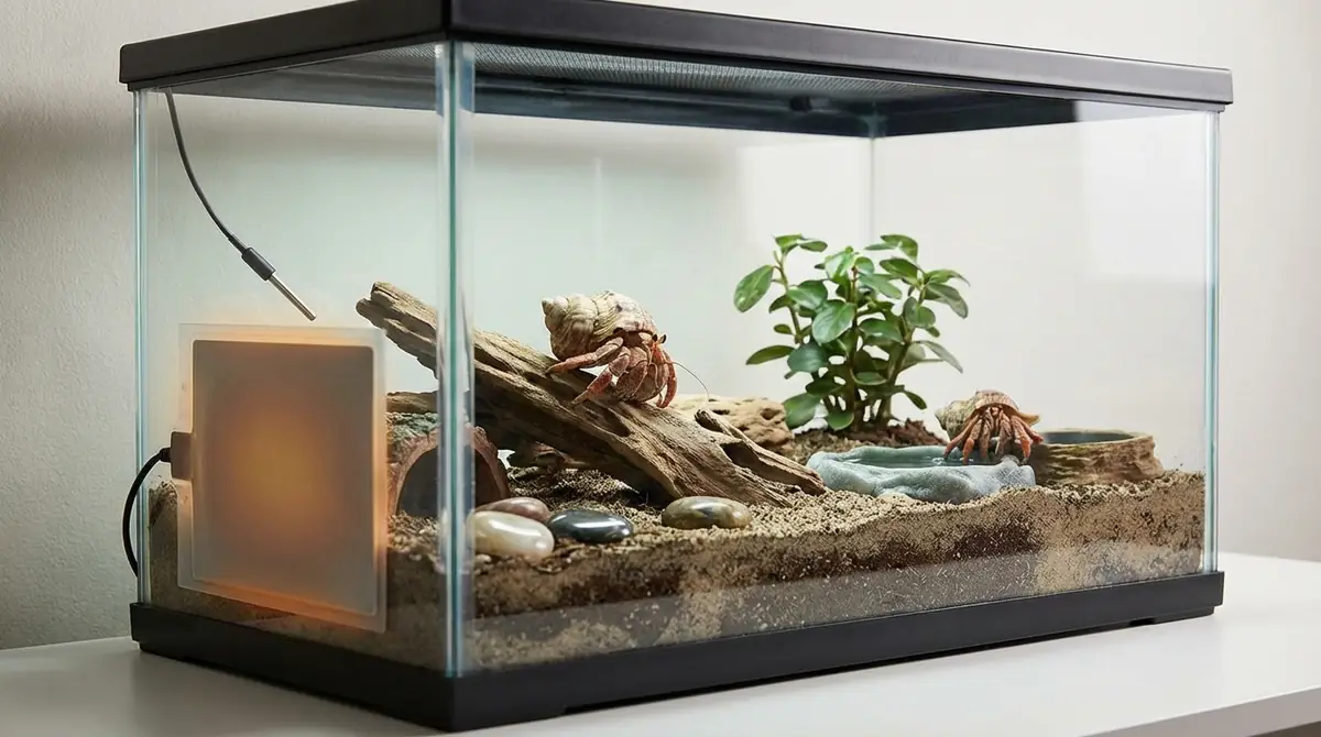 ヤドカリ用ヒーターの正しい設置方法【5ステップ】