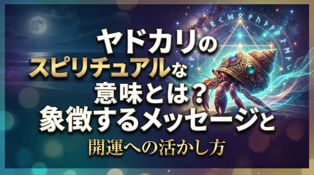 ヤドカリのスピリチュアルな意味とは?象徴するメッセージと開運への活かし方
